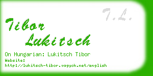 tibor lukitsch business card